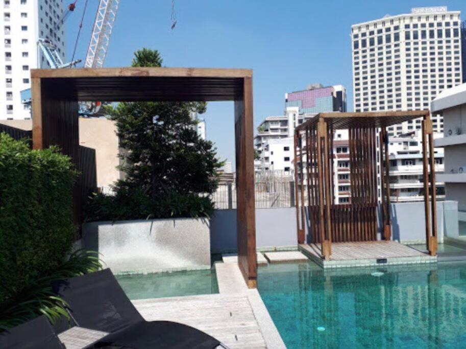 Stylish 1 Bedroom, Nice Pool,Bts Asok, Sukhumvit Bangkok Exterior foto